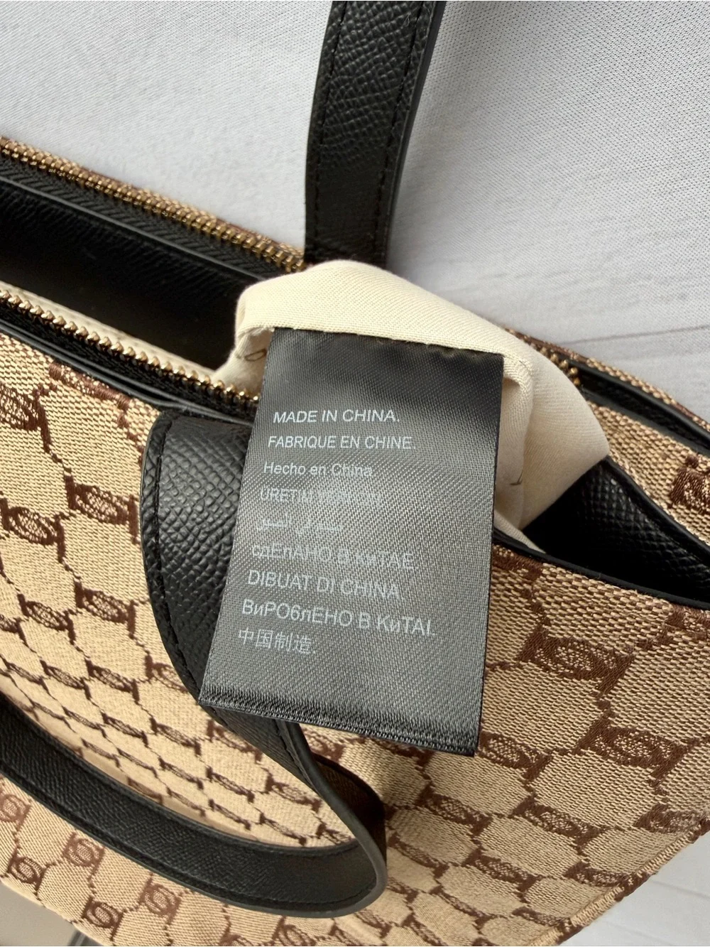 Bebe Los Angeles Monogram Logo Y2K Tote Bag Large
